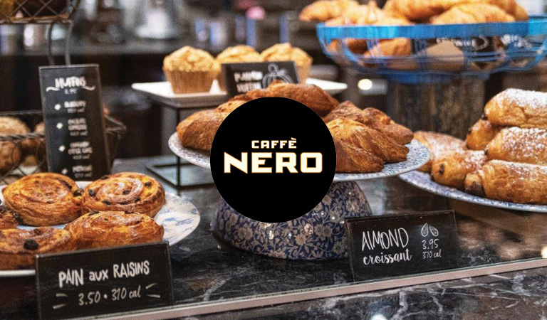 Pastries served at Caffè Nero at Hub Hall in Boston, MA