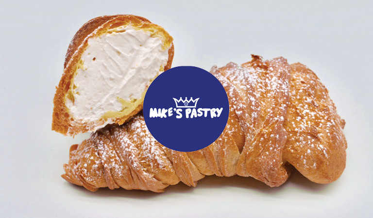 Lobster tail pastry served at Mike's Pastry at Hub Hall, Boston's new food hall